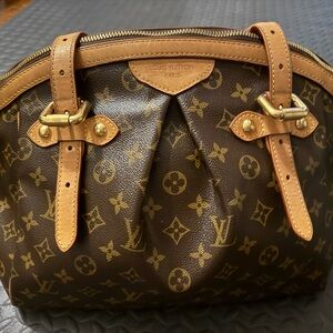 Louis Vuitton Brown and Tan Monogram Shoulder Bag